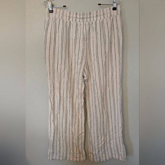 Blue Rain White Wide Leg Linen Pants Size Medium - Picture 2 of 5